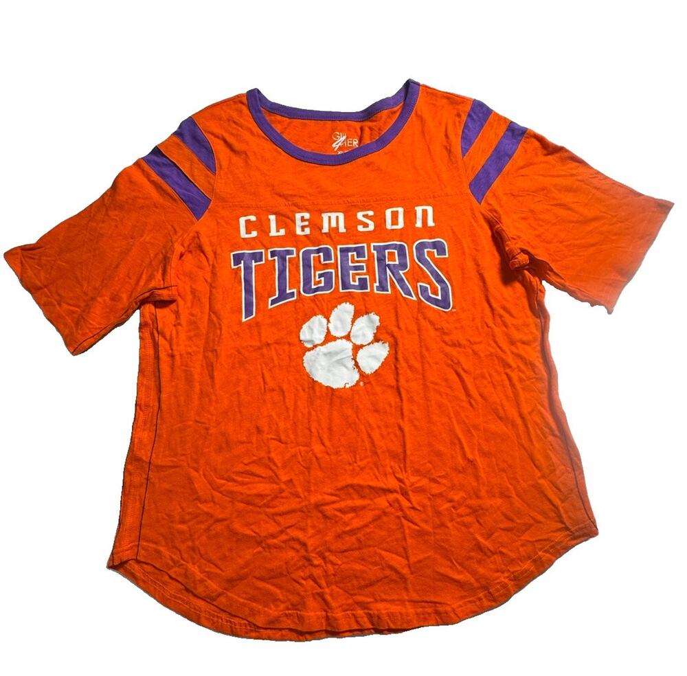 Clemson Tigers G-III 4Her Women’s XL Orange Purple NCAA Football T-Shirt